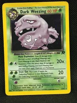 Pokemon TCG Dark Weezing 31/82 Team Rocket - Image 1