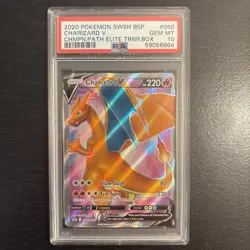 Pokemon TCG Charizard V SWSH050 Promo Holo Sword & Shield 2020 EN PSA 10 - Image 1