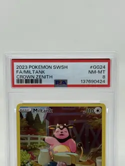 2023 Pokemon SWSH Crown Zenith Miltank Galarian Gallery #GG24/GG70 PSA 8 - Image 2