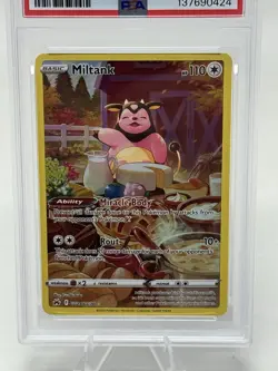 2023 Pokemon SWSH Crown Zenith Miltank Galarian Gallery #GG24/GG70 PSA 8 - Image 3