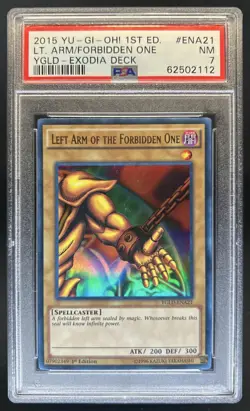 2015 Yu-Gi-Oh! Yugi's 1st Left Arm of the Forbidden One #YGLD-ENA21 PSA 7 - Image 1