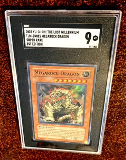 2005 Yu-Gi-Oh The Lost Millenium Megarock Dragon 1st Edition #TLM-EN015 SGC 9 - Image 1