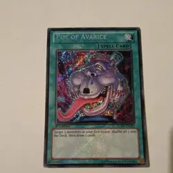 Yu-Gi-Oh! TCG Pot of Avarice LCJW-EN290 Secret Rare 1st Edition LP - Image 1