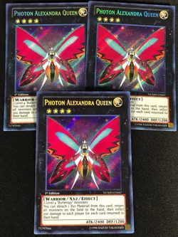 Yugioh Photon Alexandra Queen NUMH-EN047 1ST SECRET x3 (NM) - Image 1