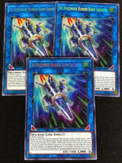 Yugioh Hi-Speedroid Rubber Band Shooter BLHR-EN050 1st Secret X3 (NM) - Image 1