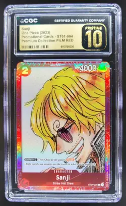 2023 ONE PIECE SANJI FILM RED PROMO ST01-004 CGC 10 PRISTINE C PT - Image 1