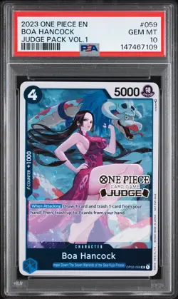 2023 ONE PIECE JUDGE PACK VOLUME 1 #059 BOA HANCOCK PSA 10 - Image 1