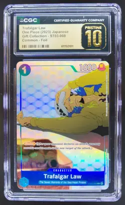 2023 ONE PIECE JPN TRAFALGAR LAW GIFT COLLECTION ST03-008 CGC 10 PRISTINE C PT - Image 1