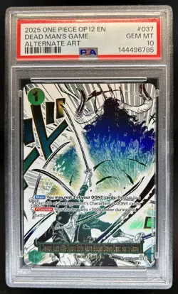 2025 One Piece Demon Aura Nine Sword Style Asura Alt Art #OP12-037 PSA 10 - Image 1