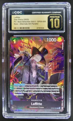 2025 ONE PIECE LAFFITTE RARE ALT ART OP09-095 CGC 10 PRISTINE C PT - Image 1