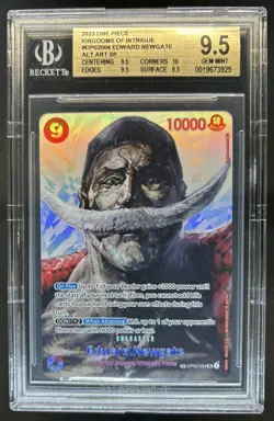 2023 One Piece Kingdoms Intrigue Edward Newgate SP Alt Art #OP02-004 BGS 9.5 - Image 1