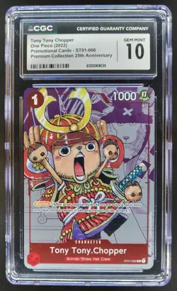 2022 One Piece Premium 25th Anniversary Tony Chopper Promos CGC 10 C PT - Image 1