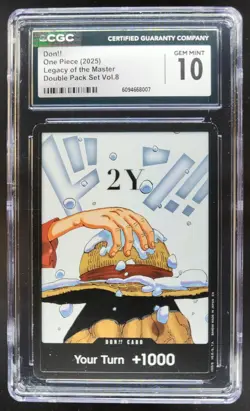 2025 ONE PIECE CCG DON!! LEGACY OF THE MASTER CGC 10 A PT - Image 1