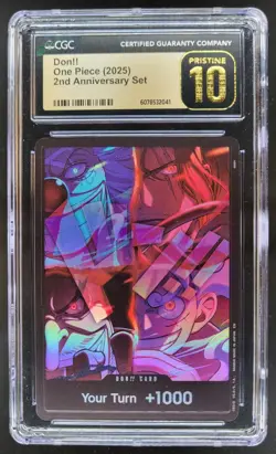 2025 ONE PIECE CCG DON!! 2ND ANNIVERSARY SET CGC 10 PRISTINE A PT - Image 1