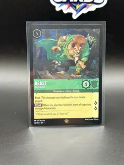 Disney Lorcana Beast Wolfsbane Legendary Cold Foil 70/204 NM - Image 1