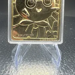 Burger King Pokemon 23K Gold Plated Trading Card JigglyPuff W/COA Plastic Case - Image 4