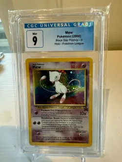 Mew Holo Black Star Promo #9 Pokemon Card 2000 - CGC 9 - Image 1