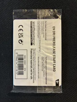 Pokemon Destined Rivals STAFF Sealed Prerelease Promos 4 Cards - Image 2