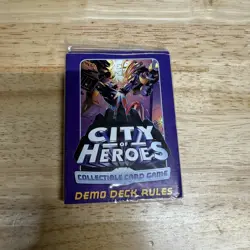 City of Heroes Collectible Card Game Demo Deck W/ Game Rules SEALED - Image 1
