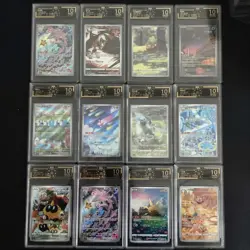 12 Lot OCD 10 Pokemon TCG Chinese Card AR Art Rare swablu minior Lapras FI38 - Image 1