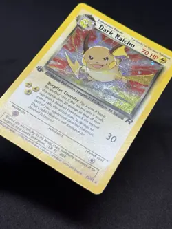 Pokemon Team Rocket Dark Raichu 83/82 Holo 1st Edition Secret Rare Card - Image 2