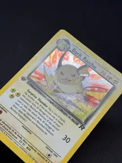 Pokemon Team Rocket Dark Raichu 83/82 Holo 1st Edition Secret Rare Card - Image 3