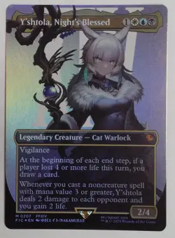 Y'shtola, Night's Blessed (Borderless) -Foil Near Mint MTG - Image 1