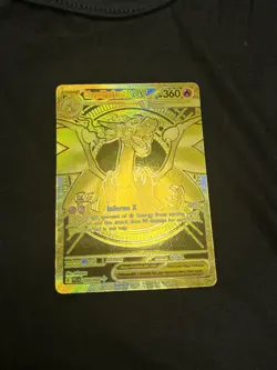 Pokemon Mega Charizard Y ex Full Art Foil Gold Card EX 294/217 - Image 1