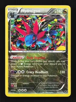 Hydreigon 74/119 MP Phantom Forces English Pokemon Card TCG - Image 1