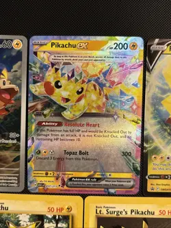 Pokemon TCG Pikachu Lover Card Lot (7 Cards) NM-HP - Image 3