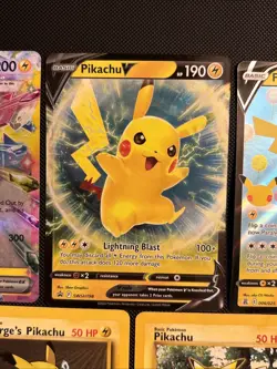 Pokemon TCG Pikachu Lover Card Lot (7 Cards) NM-HP - Image 4