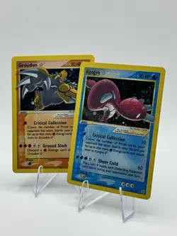 Pokemon TCG 111/113 & 112/113 Groudon & Kyogre Gold Star Cards! Read Description - Image 2