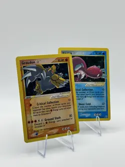 Pokemon TCG 111/113 & 112/113 Groudon & Kyogre Gold Star Cards! Read Description - Image 3