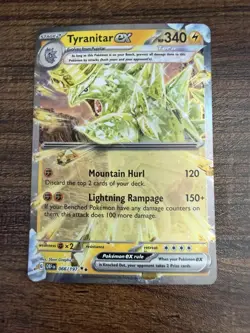 Tyranitar ex 066/197 Pokemon Card- Near Mint- Obsidian Flames - Image 1