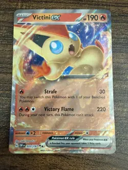 Victini ex 033/197 Pokemon Card- Near Mint- Obsidian Flames - Image 1