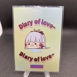 Goddess Story Diary Of Love Ayaka Genshin Impact SR-01 Waifu Cards - Image 2