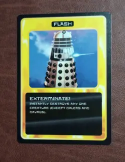 Dalek Exterminate Flash Doctor Who CCG TCG Card Game PROMO Dr Davros - Image 1