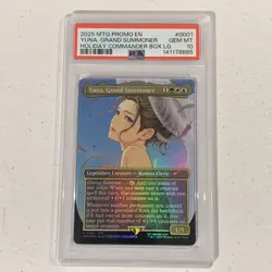 2025 MTG Promo ENGLISH Yuna, Grand Summoner Holiday Commander Box LG #1 PSA 10 - Image 1
