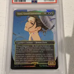 2025 MTG Promo ENGLISH Yuna, Grand Summoner Holiday Commander Box LG #1 PSA 10 - Image 2