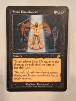 Final Punishment - Scourge - Magic the Gathering MTG - Image 1