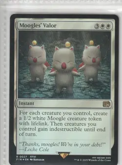 MTG Moogles' Valor #27 Final Fantasy Foil Rare NM - Image 1