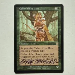 1x Signed Caller of the Hunt LP Mercadian Masques FREE SHIPPING - Image 1