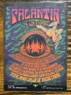 2023 MTG Magic the Gathering LOTR Palantir of Orthanc Poster Non-foil - Image 1