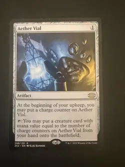 Aether Vial Magic: The Gathering Double Masters 2022 Rare Artifact 298/331 Engl… - Image 1