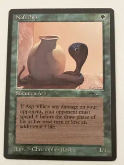 Magic the Gathering MTG Arabian Nights Nafs Asp Dark LP (Beta Bob) - Image 1