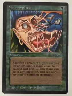 Magic the Gathering MTG Arabian Nights Metamorphosis NM- (Beta Bob) - Image 1