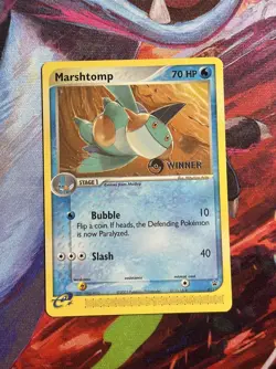 Marshtomp Winner Promo 011 Pokemon Nintendo Promos (e-League) Rare Stamp Ereader - Image 1