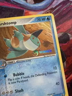 Marshtomp Winner Promo 011 Pokemon Nintendo Promos (e-League) Rare Stamp Ereader - Image 3