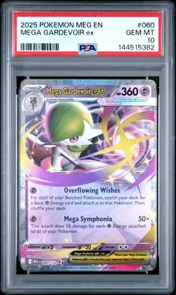 2025 POKEMON MEG EN-MEGA EVOLUTION #060 MEGA GARDEVOIR EX PSA 10 - Image 1