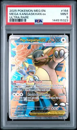 2025 POKEMON MEG EN-MEGA EVOLUTION ULTRA RARE #164 MEGA KANGASKHAN EX PSA 9 - Image 1